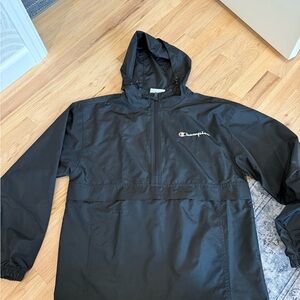 Champion Men’s Small Black Windbreaker Jacket